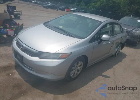 2012 Honda Civic Lx из США, поврежденный, VIN 19XFB2F5XCE329951